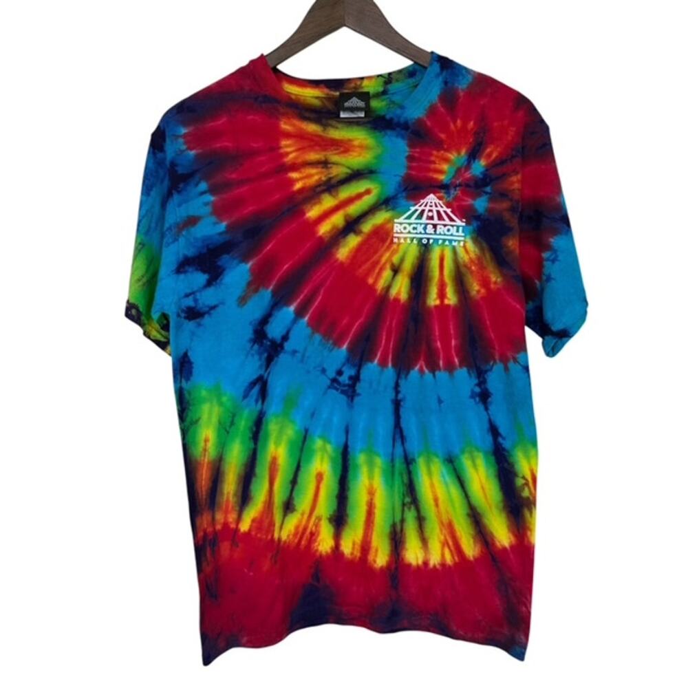 Rock & Roll Hall of Fame Multi-colored Tye Dyed T-shirt - Medium - NWOT
